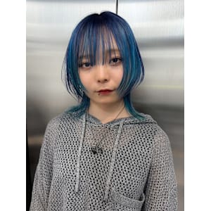 アンブレラカラー　デザインカラー　ハイトーン　原宿/表参道