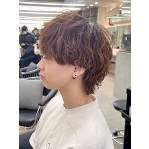 【爽太指名限定スタイル】マッシュウルフ　波巻きパーマ