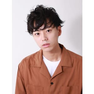茗荷谷/メンズカット/センターパート/マッシュ