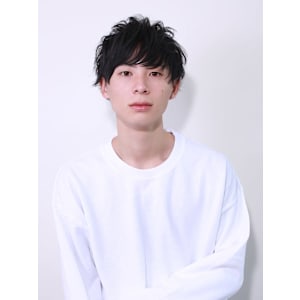 茗荷谷/メンズカット/センターパート/マッシュ