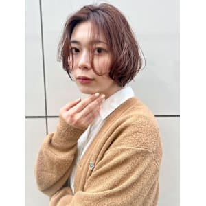 グレージュカラー レイヤーボブ ニュアンスアレンジ