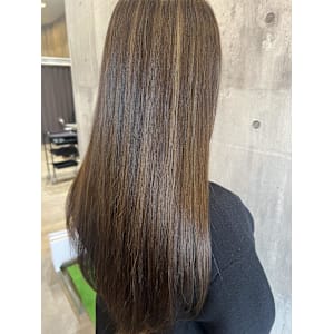 セミロング／ハイライト