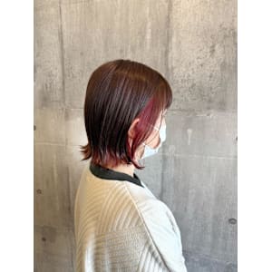 ピンクブラウン×チェリーピンク