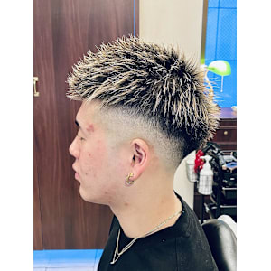 【20代 男性】ロンドンメッシュ風フェード（大宮/バーバー）