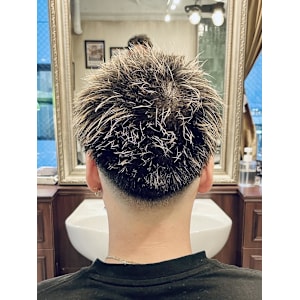 【20代 男性】ロンドンメッシュ風フェード（大宮/バーバー）