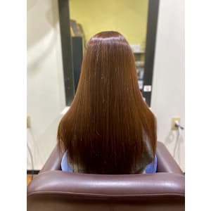 美髪ストレート矯正カラー