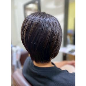 美髪ストレート矯正カラー