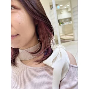 □春おすすめ春色ピンクインナーカラー