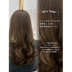 ＊ブリーチなしダブルカラーオリーブ＊rina