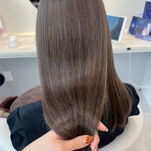 シークレットハイライト/グレージュ/韓国式レイヤーカット