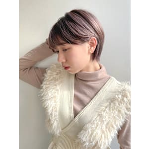 ハンサムショート×ラベンダーグレージュ　下北沢