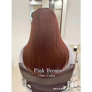 【星野】カラー指名No.1/春に向けて透明感×ピンクブラウン
