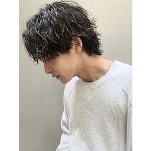 【aRietta大田】センターパートウルフ×波巻きスパイラル