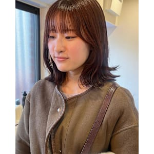 肩につく長さのボブ ♪ ロブ【坂口】