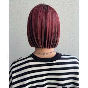 チェリーレッド_ ワインレッド_アンブレラカラー