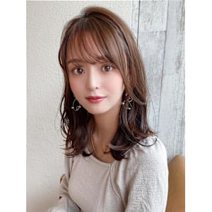 韓国風美髪外ハネボブくびれミディアムレイヤーワイドバング - AFLOAT/L 錦糸町【アフロートエル】【アフロートエル キンシチョウ】掲載中