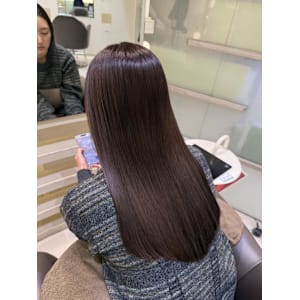 □酸性ストレート後の艶髪