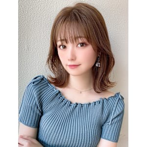 韓国風美髪外ハネボブくびれミディアムレイヤーワイドバング - AFLOAT/L 錦糸町【アフロートエル】【アフロートエル キンシチョウ】掲載中