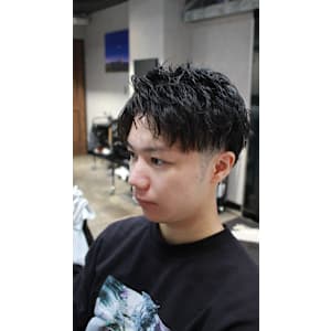 癖だしパーマ2ブロックショート