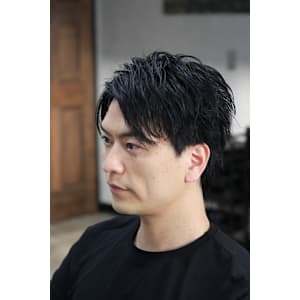 メンズ自然分けショート