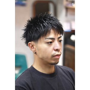 メンズスパイキーショートスタイル