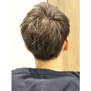 爽やかハーフアップショート