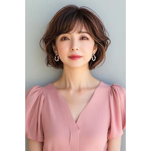 ボリュームが欲しい方のパーマボブ