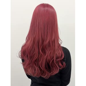 赤髪ロングヘアー