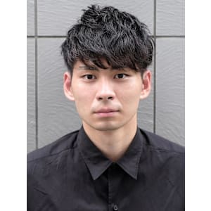 大人男性◎ツーブロックマッシュショートスタイル