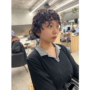 パーマショート大人ボブパーマ表参道駅ショートパーマ