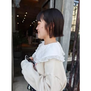 暗髪×切りっぱなしbob