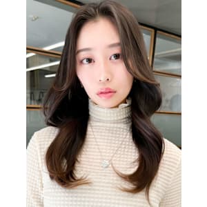 【艶感★シースルーバング】韓国ヘア20代30代ウェーブ巻き髪