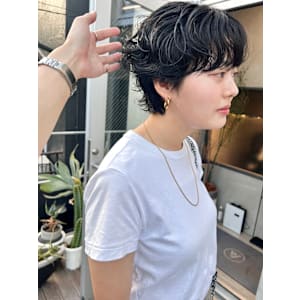 ショートパーマボブパーマ表参道駅大人パーマ時短ヘア