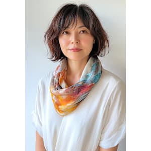 セットが簡単ボブ【40代50代髪型】