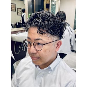 【40代 男性】ロンドンミディアムパーマ（大宮/バーバー）