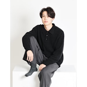 メンズ流しパーマ