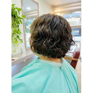 パーマスタイル　40代50代