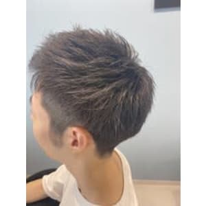 サッパリ爽やか好印象☆ツーブロック＆アップバングショート