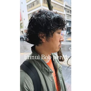 外国人風ボブパーマ/メンズボブパーマ