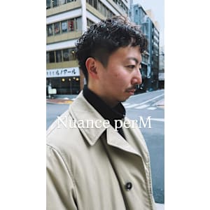 イケオジ確定前髪おろしクロップパーマ