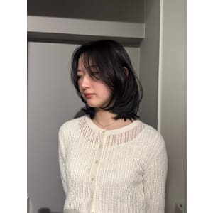 レイヤーカット ボブレイヤー  ブリーチなしカラー