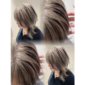 【ACRO.ao】シルバーグレージュ/ローライト/ウルフ