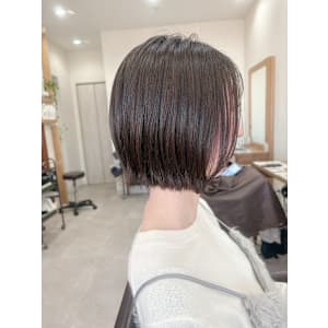 丸みショート/ニュアンスカラー/２０代３０代４０代