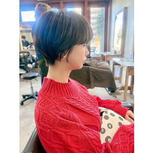 ひし形ショート/グレージュ/２０代３０代４０代