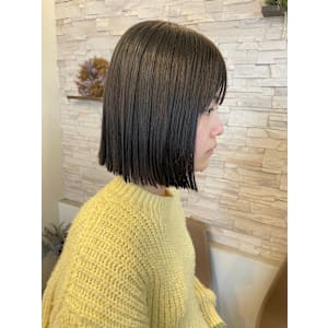 切りっぱなしボブ