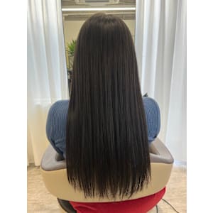 ★艶と透明感★ラベンダーブラウン×うる艶ストレートロング