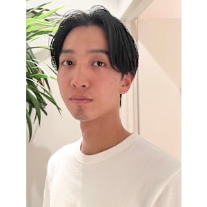 メンズ/センターパート/マッシュショート 