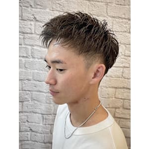 ツーブロックショート