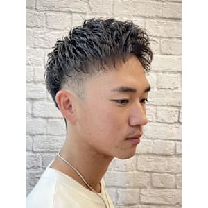 ツーブロックショート