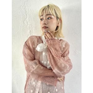 ハイトーン/外ハネボブ/ミディアムボブ